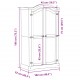 Sonata H Гардероб Corona 102x52x186 см бор масив