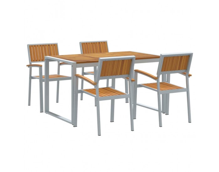 Sonata H Комплект за хранене в градината 5 pcs сиво и кафяво