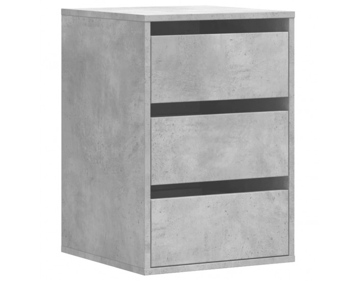 Sonata H Ъглов шкаф с чекмеджета бетонно сив 40x41x58 см инженерно дърво