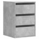 Sonata H Ъглов шкаф с чекмеджета бетонно сив 40x41x58 см инженерно дърво