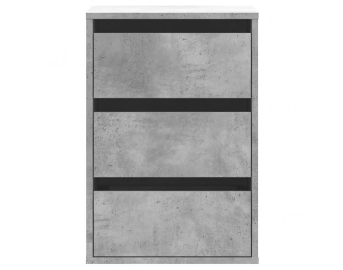 Sonata H Ъглов шкаф с чекмеджета бетонно сив 40x41x58 см инженерно дърво