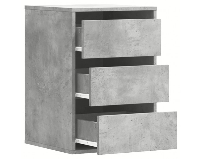 Sonata H Ъглов шкаф с чекмеджета бетонно сив 40x41x58 см инженерно дърво