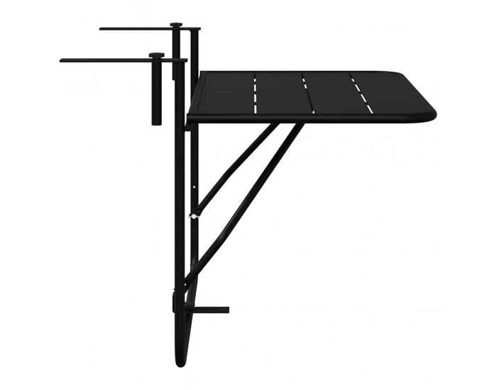 Sonata H Висяща терасна маса Черно 60 x 39 x 65 см Стомана