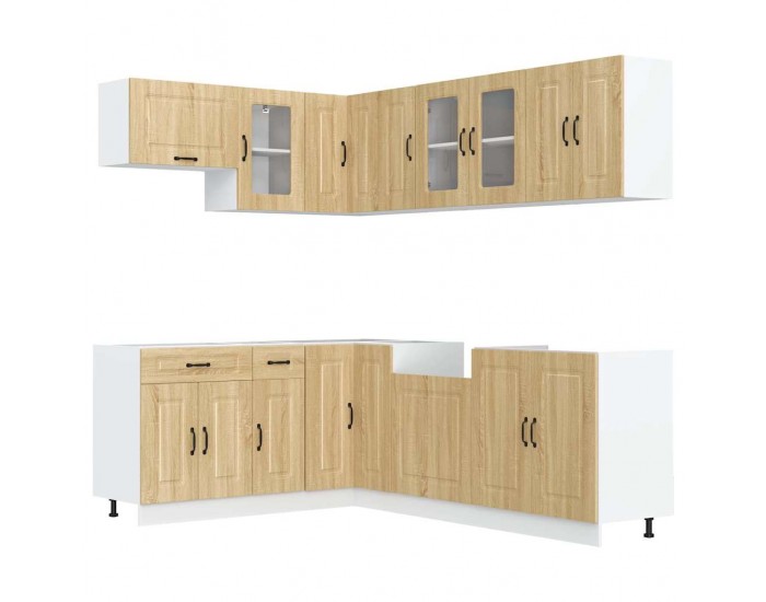 Sonata H Комплект кухненски шкафове от 11 части Kalmar, инженерно дърво