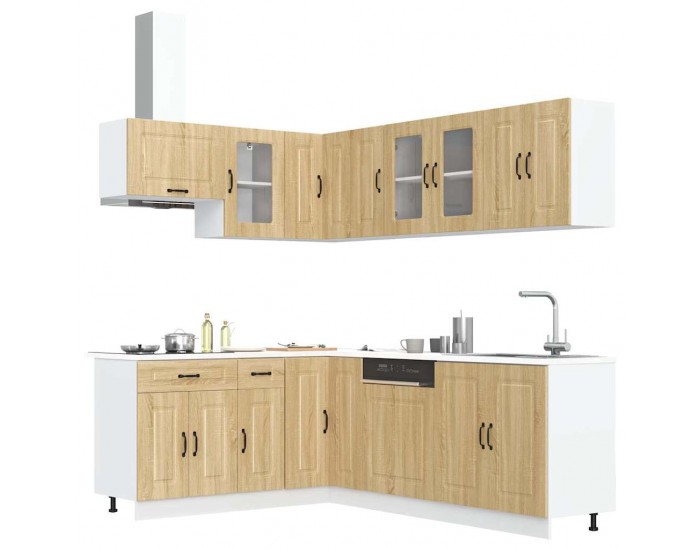 Sonata H Комплект кухненски шкафове от 11 части Kalmar, инженерно дърво
