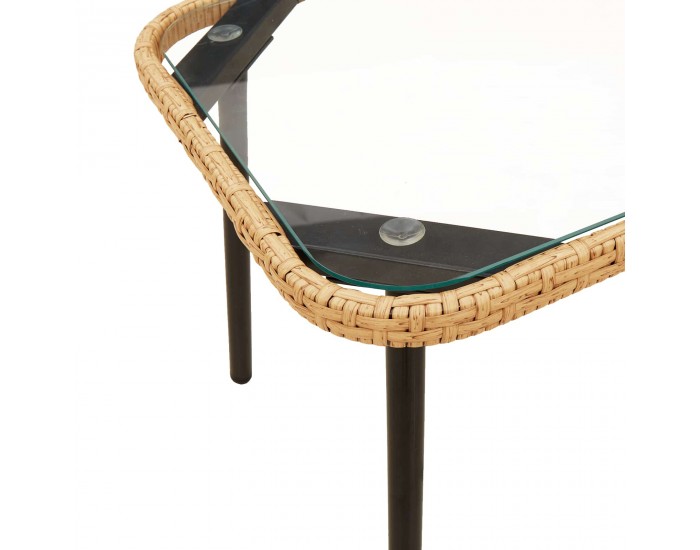 Sonata H Масичка за кафе Кафяв и черен 90 x 45 x 43 см