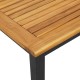 Sonata H Шезлонг Черно 200 x 55 x 35 см Масивна акациева дървесина