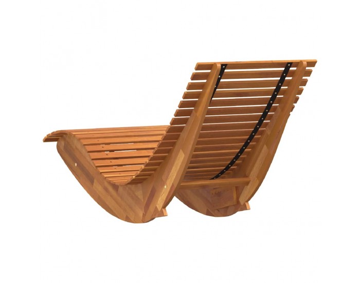 Sonata H Люлеещи се шезлонги 2 pcs Кафяво 154 x 60 x 74 см
