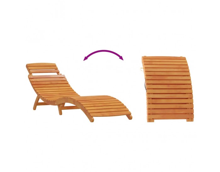 Sonata H Шезлонг 3 pcs Кафяво 40 x 40 x 40cm Масивна акациева дървесина