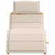 Sonata H Шезлонг 2 pcs Бяло 184 x 55 x 64 см Масивна акациева дървесина