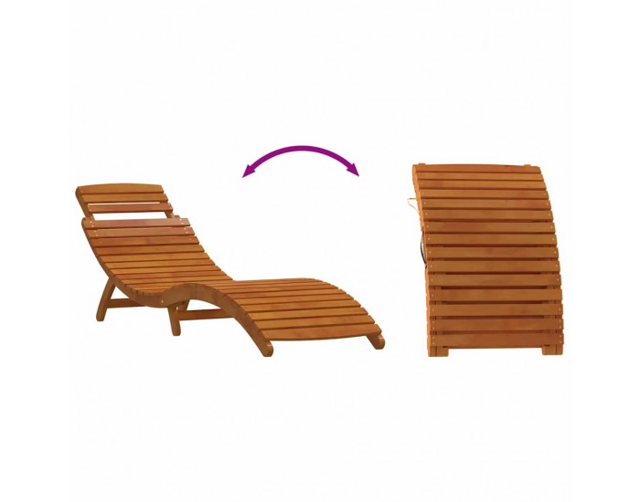 Sonata H Шезлонг с възглавница 2-човек 2 pcs Бежово 184 x 55 x 64 см