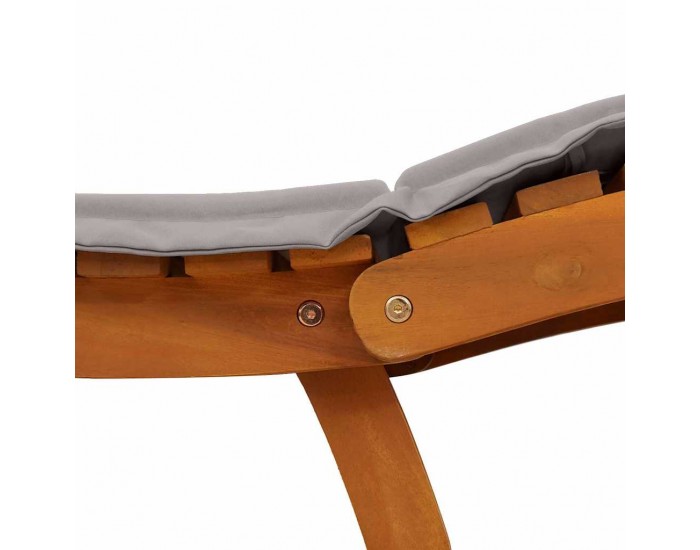 Sonata H Шезлонг 2 pcs Таупе 184 x 55 x 64 см Масивна акациева дървесина