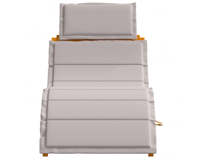 Sonata H Шезлонг 2 pcs Таупе 184 x 55 x 64 см Масивна акациева дървесина