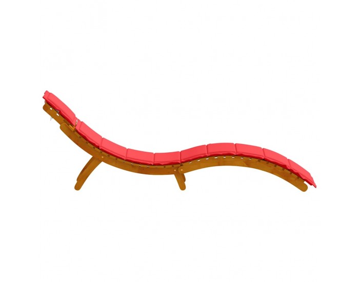 Sonata H Шезлонг с възглавница 2-човек 2 pcs Червено 184 x 55 x 64 см