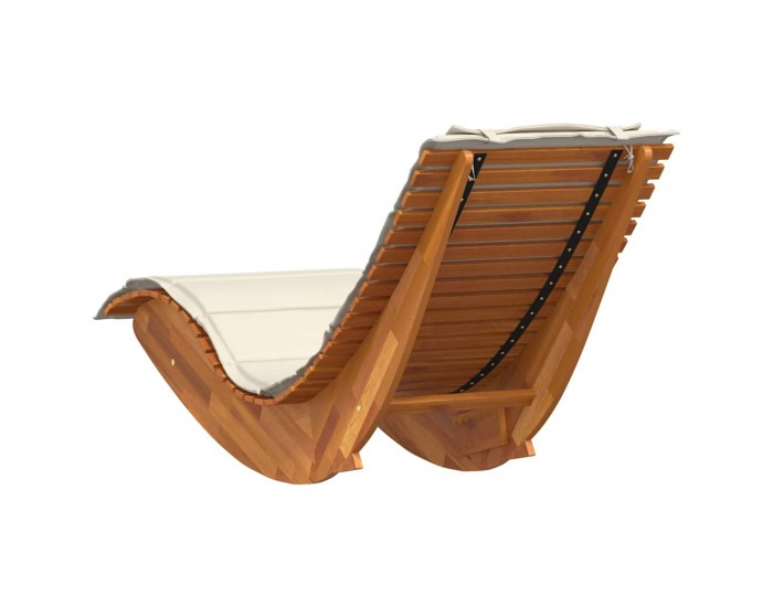 Sonata H Шезлонг с възглавница 2-човек 2 pcs Кафяво 60 x 154 x 74 см