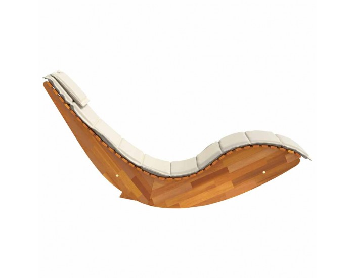Sonata H Шезлонг с възглавница 2-човек 2 pcs Кафяво 60 x 154 x 74 см