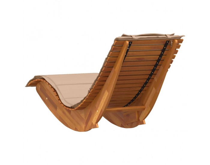 Sonata H Шезлонг с възглавница 2-човек 2 pcs Кафяво 60 x 154 x 74 см