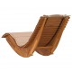 Sonata H Шезлонг с възглавница 2-човек 2 pcs Кафяво 60 x 154 x 74 см