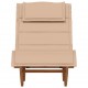 Sonata H Шезлонг с възглавница 2-човек 2 pcs Кафяво 60 x 154 x 74 см