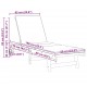 Sonata H Шезлонг 2 pcs Кафяво 63 x 199 x 85см Масивна акациева дървесина