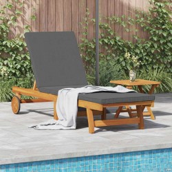 Sonata H Шезлонг 2 pcs Кафяво 40 x 40 x 40cm Масивна акациева дървесина - Șezlonguri