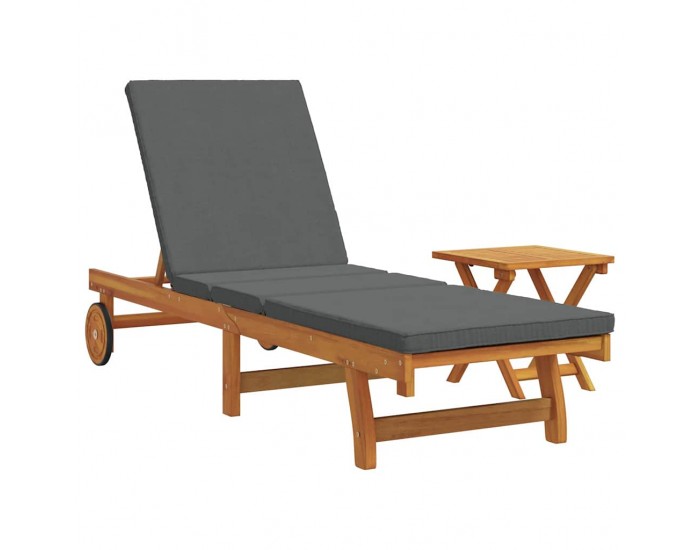 Sonata H Шезлонг 2 pcs Кафяво 40 x 40 x 40cm Масивна акациева дървесина