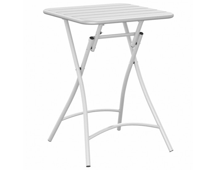 Sonata H Градинска маса Бяло 55 x 55 x 73 см Прахово боядисана стомана