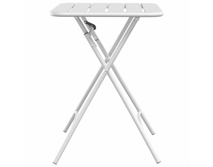 Sonata H Градинска маса Бяло 55 x 55 x 73 см Прахово боядисана стомана