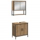 Sonata H Четиричасов комплект мебели за баня с дъбово покритие