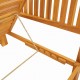 Sonata H Шезлонг Кафяво 200 x 57 x 75 см Масивна акациева дървесина