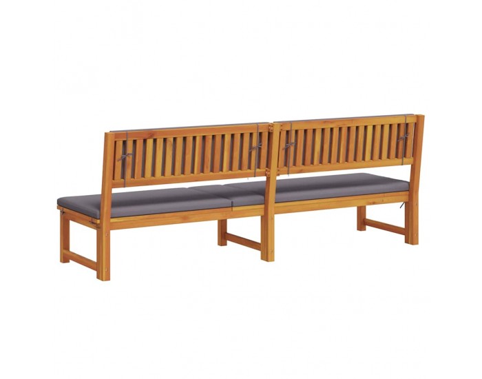 Sonata H Шезлонг Кафяво 200 x 57 x 75 см Масивна акациева дървесина
