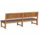 Sonata H Шезлонг Кафяво 200 x 57 x 75 см Масивна акациева дървесина