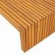 Sonata H Шезлонг Кафяво 200 x 55 x 94см Масивна акациева дървесина