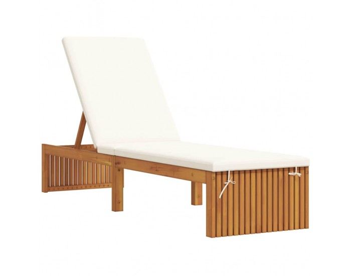 Sonata H Шезлонг Кафяво 200 x 55 x 94см Масивна акациева дървесина