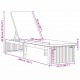 Sonata H Шезлонг Кафяво 200 x 55 x 94см Масивна акациева дървесина