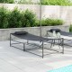 Sonata H Шезлонг Антрацит 200 x 74 x 73 см Текстилен, стомана