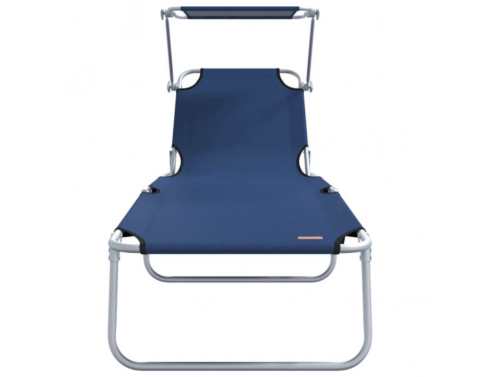 Sonata H Шезлонг 2-човек 2 pcs Синьо 58 x 188 x 77см текстил