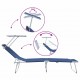 Sonata H Шезлонг 2-човек 2 pcs Синьо 58 x 188 x 77см текстил