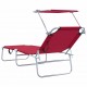 Sonata H Шезлонг 2-човек 2 pcs Червено 58 x 188 x 77см текстил