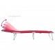 Sonata H Шезлонг 2-човек 2 pcs Червено 58 x 188 x 77см текстил