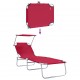 Sonata H Шезлонг 2-човек 2 pcs Червено 58 x 188 x 77см текстил