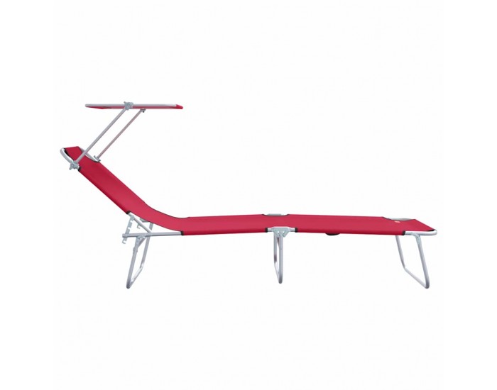 Sonata H Шезлонг 2-човек 2 pcs Червено 58 x 188 x 77см текстил