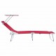Sonata H Шезлонг 2-човек 2 pcs Червено 58 x 188 x 77см текстил