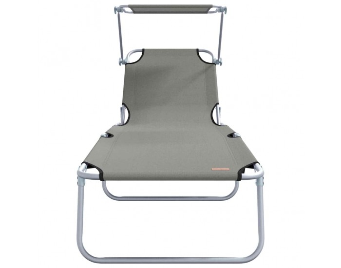 Sonata H Шезлонг 2-човек 2 pcs Сив 58 x 188 x 77см текстил