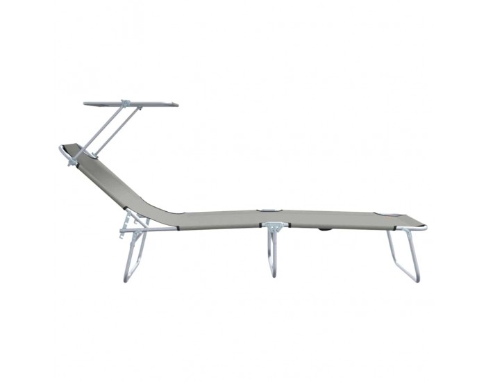 Sonata H Шезлонг 2-човек 2 pcs Сив 58 x 188 x 77см текстил