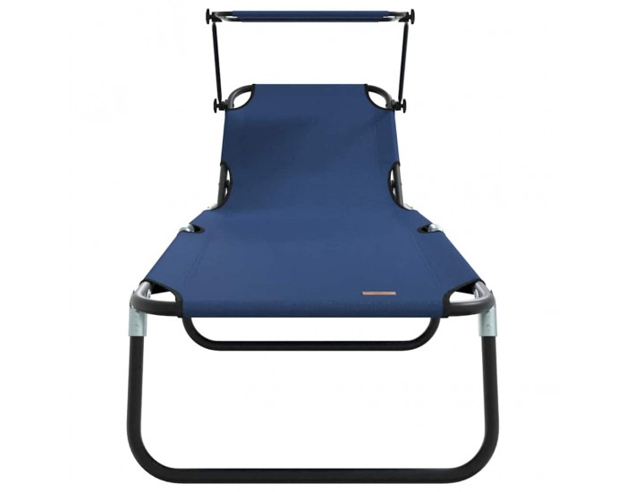Sonata H Сгъваем шезлонг 2-човек 2 pcs Синьо 56 x 190 x 81cm текстил