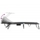 Sonata H Сгъваем шезлонг 2-човек 2 pcs Черно 56 x 190 x 81cm текстил