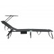 Sonata H Сгъваем шезлонг 2-човек 2 pcs Черно 56 x 190 x 81cm текстил
