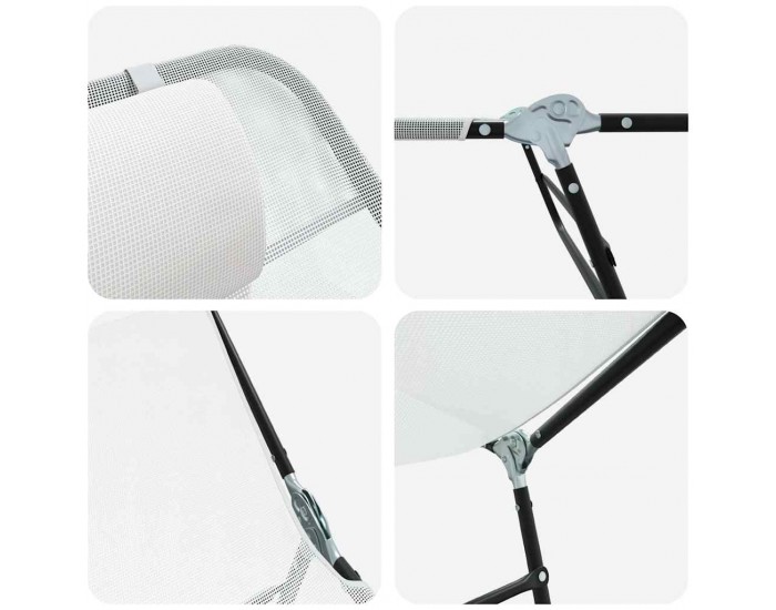Sonata H Сгъваем шезлонг 2-човек 2 pcs Крем 182 x 55 x 85.5 см Textilene