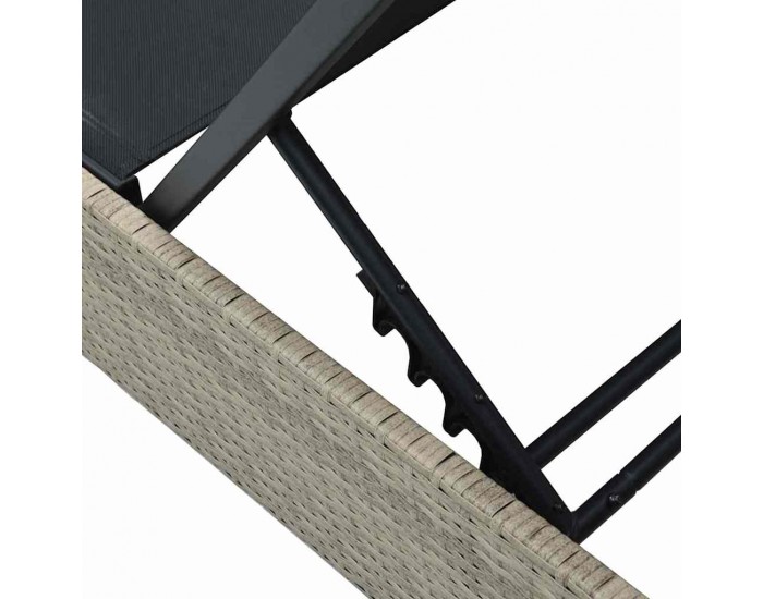 Sonata H Шезлонг с възглавница 1-човек Бежово 60 x 200 x 27см полиратан